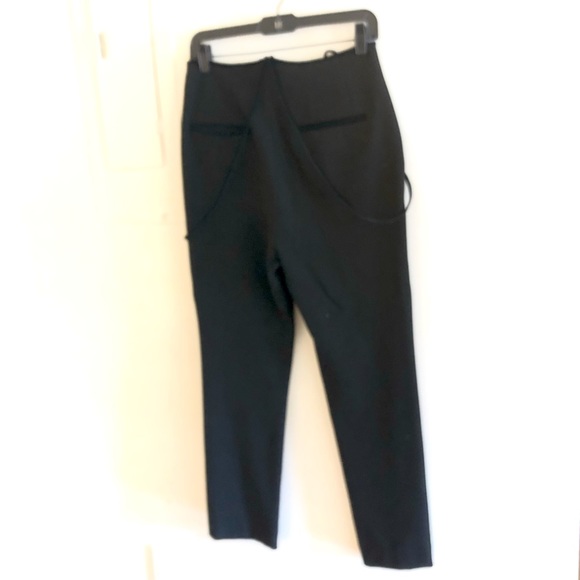 Maje Velvet-Trimmed Crepe Straight leg pants 38 - Picture 4 of 11